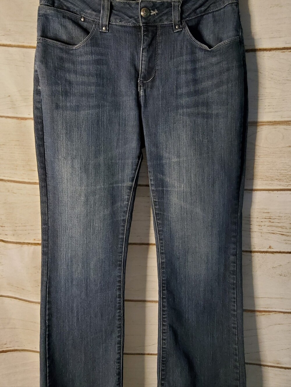 Lee Vintage Women’s Boot Cut Jeans - Dark Wash Blue